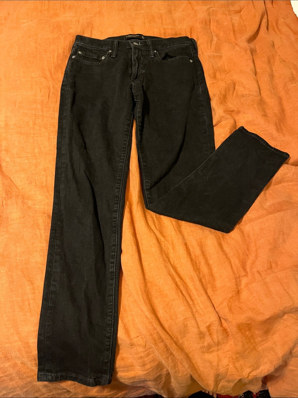 Abercrombie & Fitch Black Straight Leg Jeans